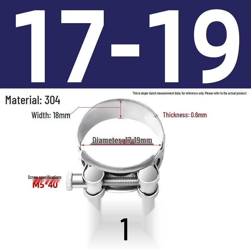 Прочная Европейская 304 Нержавеющая Сталь Хомуты для Шлангов - Расширенный Толстый Трубный Фиксирующий Хомут