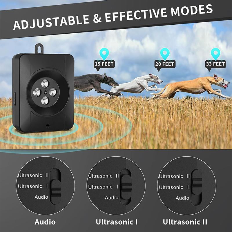 Ultrasonic Dog Barking Deterrent Devices, Auto Barking Control Devices With 3 Modes, Barks No More Dog Training Device