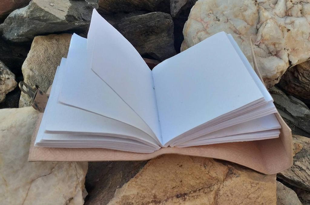 Embossed Tree of Life Leather Journal: Handmade Sketch Paper Diary