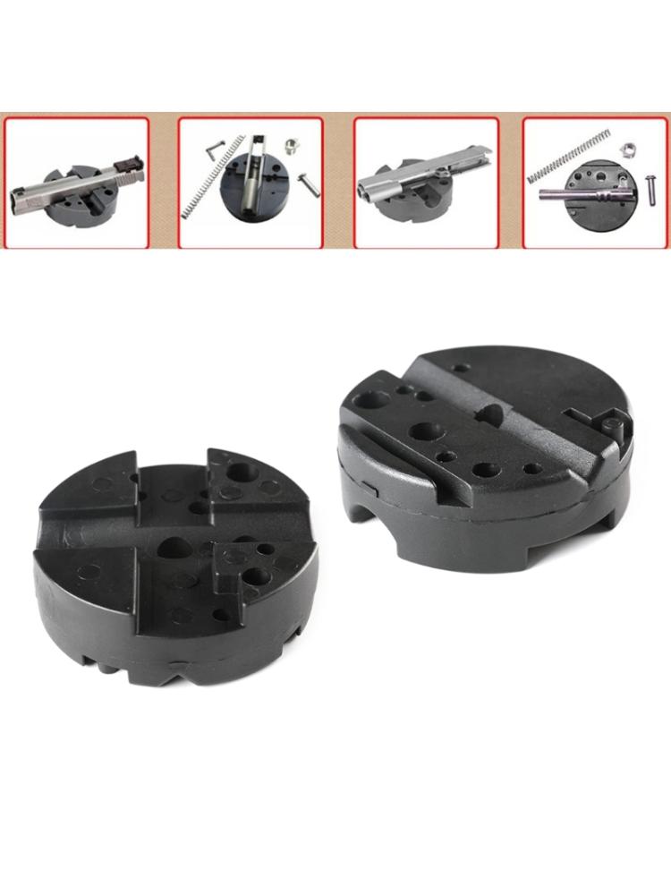 2Pieces Bench Block Non-Slip Guns Armorers Block Non Marring Universal for M1911 Guns Other Handguns Working Table
