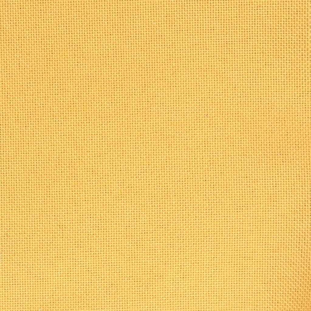 Bar Stool 2 Pcs Yellow Fabric