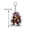 Chinese Action Game Black Myth Wukong Keychain Key Chain Ring For Bag Monkey King Sun Keyring Jewelry Gamer Fans Gaming Gift