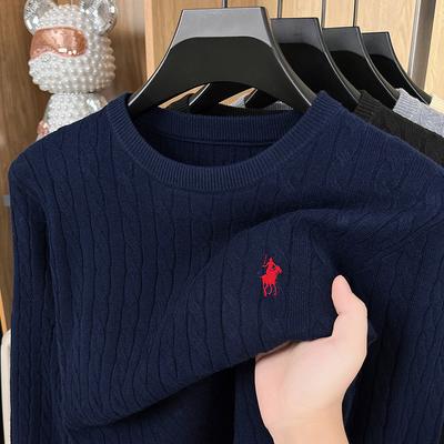 ZYLLO Luxury Pony Embroidery Designer Brand Sweater New Fashion Unique Jacquard Comfort Paul Casual Knitted Round Neck Pullover Unisex