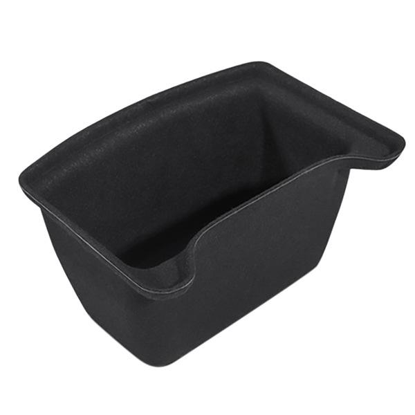 Black ABS Rear Center Storage Box for 2021 Tesla Model Y Umbrella Storage