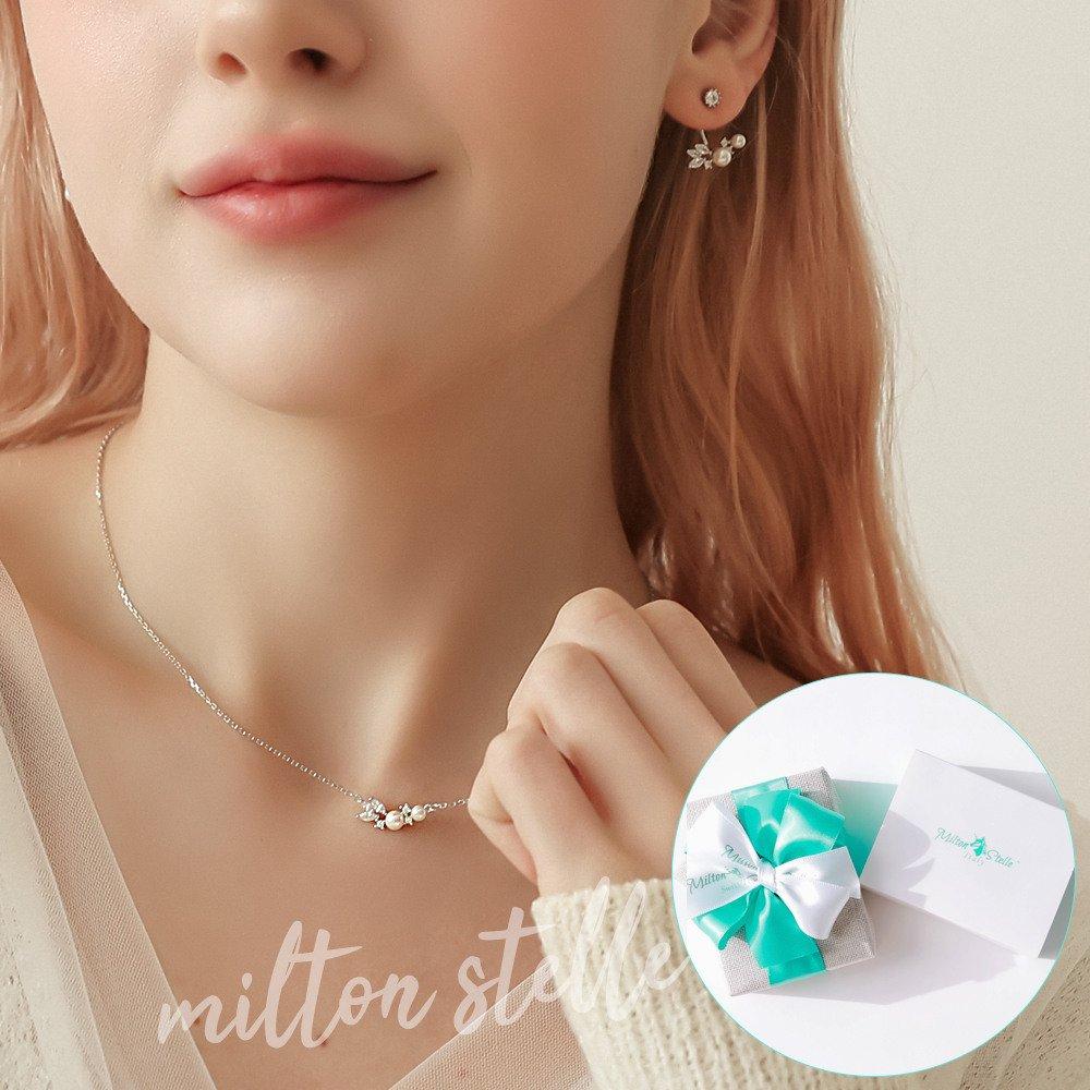 

[92.5 Silver/La Primavera] La Primavera Destino 92.5 Silver Necklace + Handmade + white