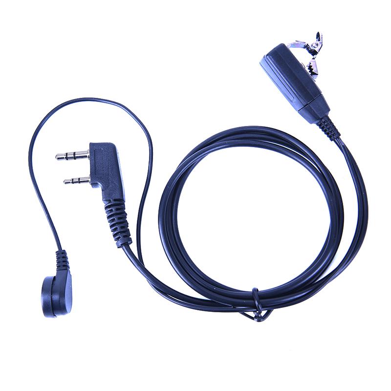 2 Pin Radio Walkie Talkie Mic Headset Earpiece Security Air Tube For Motorola