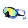 Children's Large Frame Swim Goggles with Nose Cover, Waterproof Anti-Fog, for Boys and Girls