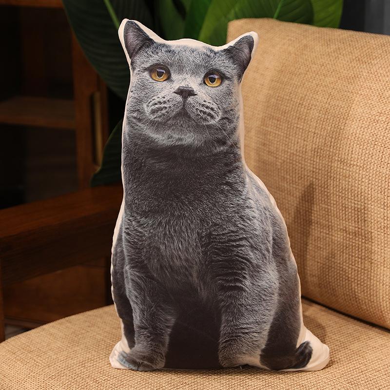 Creative animal kitten doll plush toy dog doll girl bed sleeping throw pillow children's doll