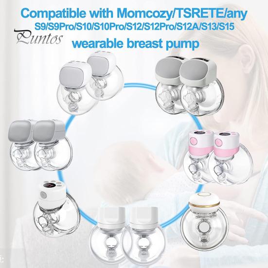 9Pcs/Set Breast Pump Caliber Converters Universal Perfect Fitting Caliber Converters for Easy And Safe Breastfeeding