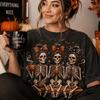 Halloween Skeleton Friends Shirt, Fall Coffee Tee