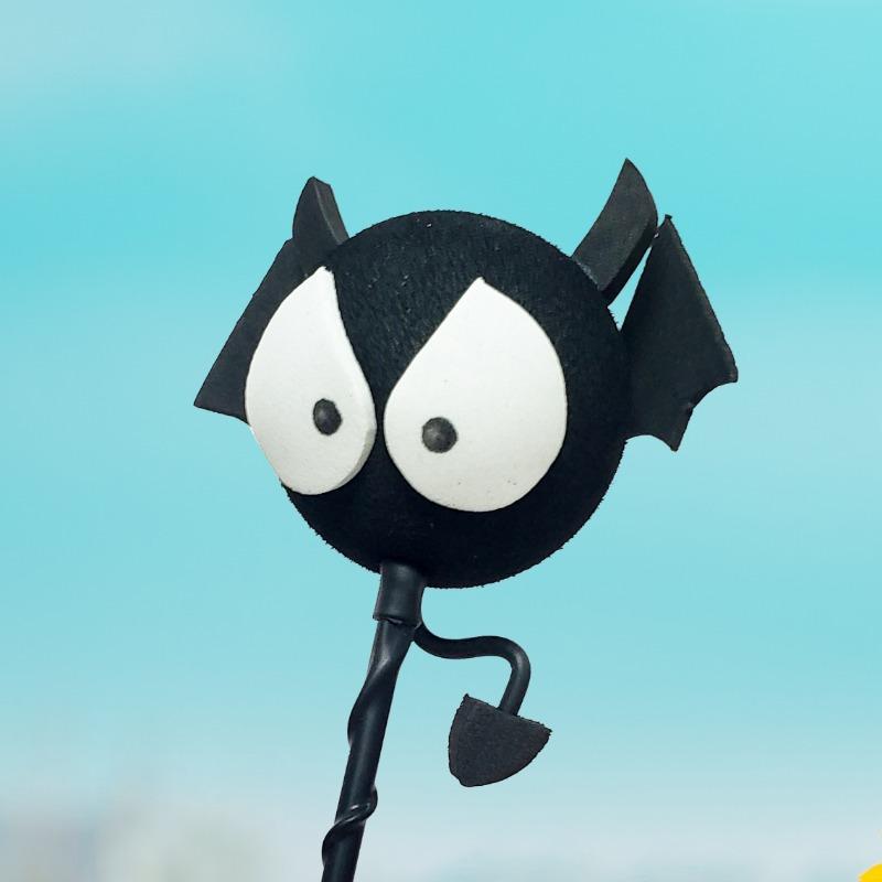 1pc Car antenna decorative ball, little devil, fun car exterior decoration, creative Christmas gift