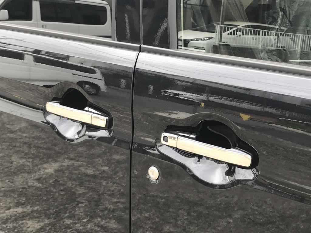 BRIGHTZ Finish Stainless Steel Door Handle Half Cover for Spacia MK53S Compatible with and 53 Spacias Ultra-Mirror Covers, Type, [SPA-NOBU-HS-A2B2]