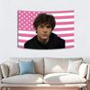 Omar Rudberg Pink American Flag Tapestry Young Royals Fan Wall Hanging Aesthetic Bedroom Dorm Decor