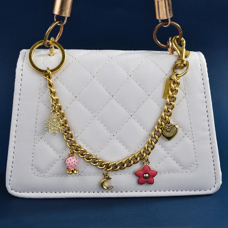 Versatile Flower Cherry Keychain For Women Trendy Messenger Bag Chain Creative Cute Bag Pendant Decoration Accessories Gifts