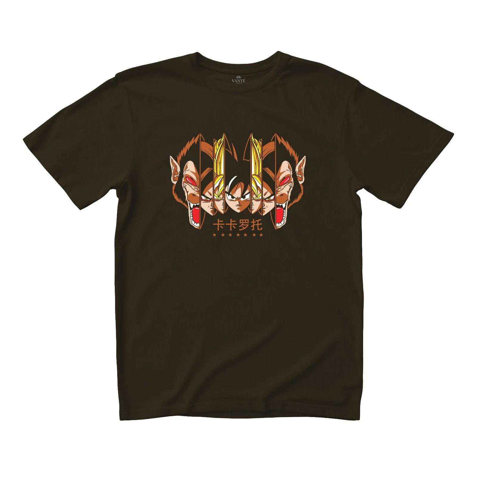 Goku Transformations Anime T-Shirt Streetwear Graphic Tee Unisex Top 2XL