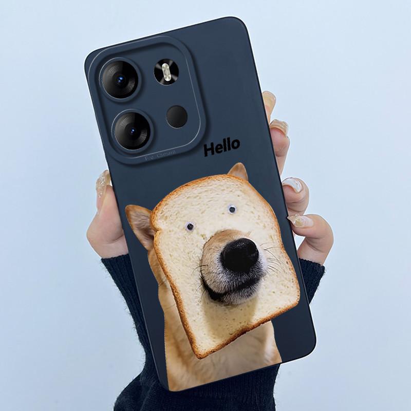 For Tecno Spark Go 2023 Pop 7 Pro BF7 Infinix Smart 7 Plus Smart7 HD Case Lovely Cartoon Cat Liquid Silicone Soft TPU Back Cover