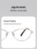 Old Money Retro Cat Eye Titanium Glasses for Women - Square/Round Face Myopia Frames (Style 30920)