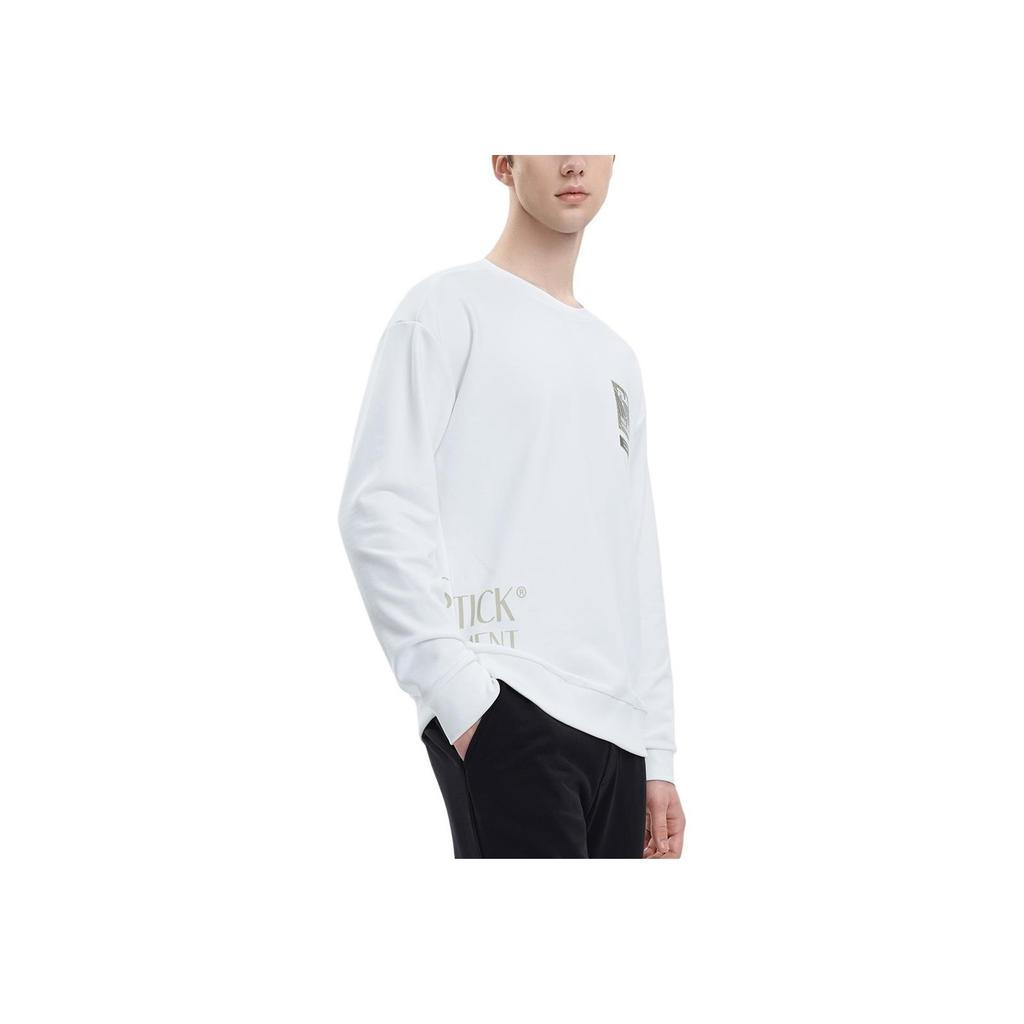 Fila X Magic Stick 2023 Autumn New Pullover Sweatshirt Fashion Casual Top Men Tops Standard-White F11M339205F-WT
