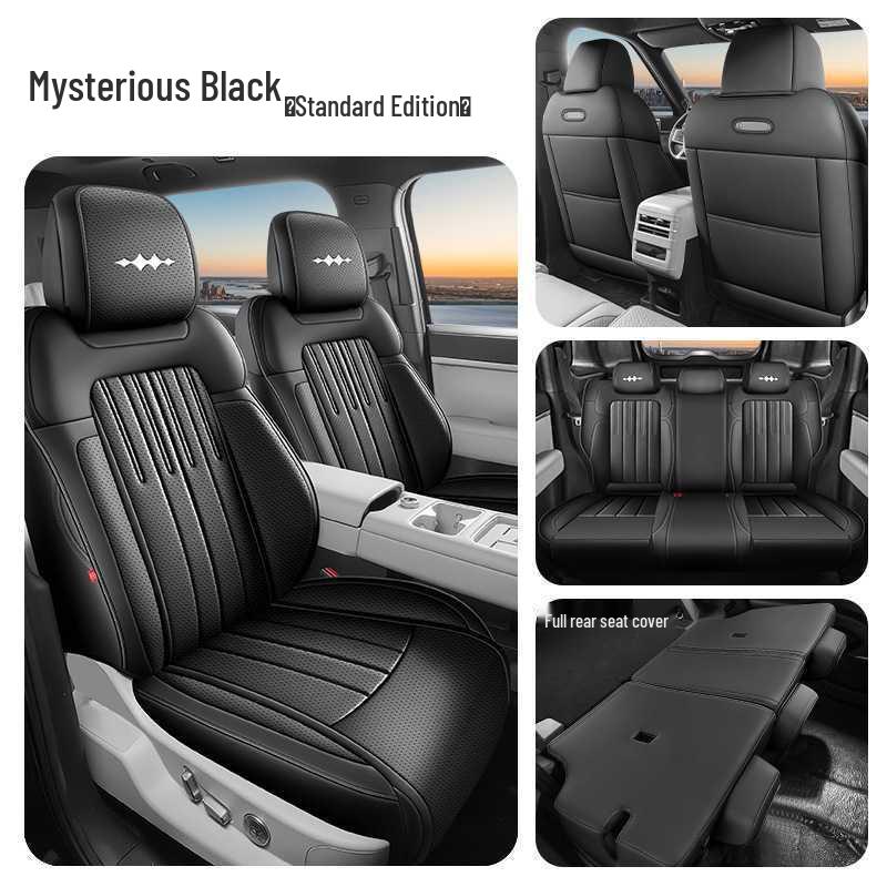 Titanium 7 Perforated Leather Car Seat Covers 2025 - Max Version for 200KM Two-Wheel Drive, Breathable & Full Coverage