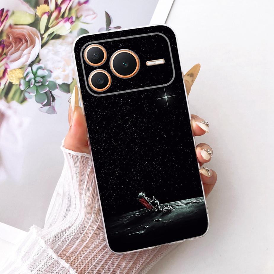 For Honor Power 2 5G Case SER-AN00 Luxury Girl Peacock Painted Cover Soft Slim Phone Case For Honor Power Power2 5G Fundas Coque