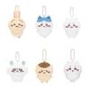 New 10Cm Kawaii Chikawas Hachiware Usagi Angry Pun Series Plush Keychain Pendant Soft Stuffed Cartoon Plush Doll Toy Bag Pendant