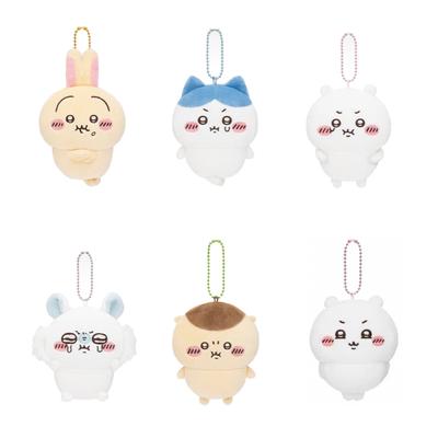 New 10Cm Kawaii Chikawas Hachiware Usagi Angry Pun Series Plush Keychain Pendant Soft Stuffed Cartoon Plush Doll Toy Bag Pendant