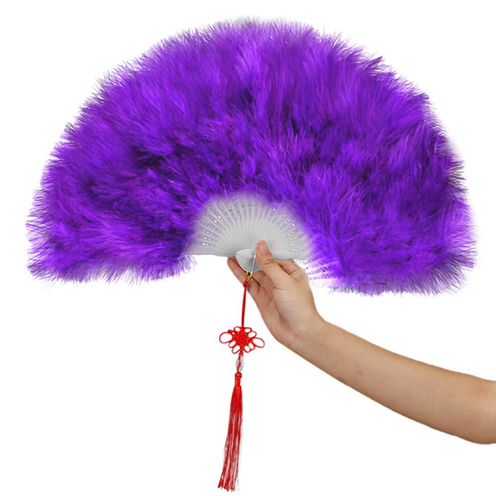 Hand Fans Folding Fan Hand Portable Favor Gift Party Fans Wedding Feather Fan Performance Dj Bar Club Room Party Decoration