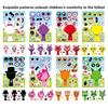 8/16Sheets Anime Sprunki Funny Puzzle Sticker Make a Face Decals Game Kids Toys Cartoon Assemble Jigsaw Children Party Gift