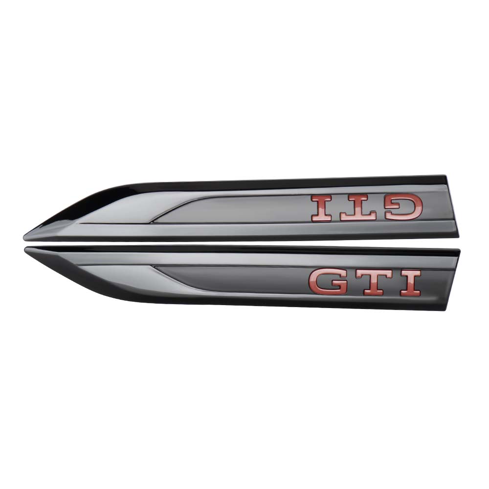 2PCS NEW  ABS Car Fender Side Badge Emblem Sticker Decal For Polo GOLF Sagitar Jetta Bora Lavida Tiguan Passat Santana