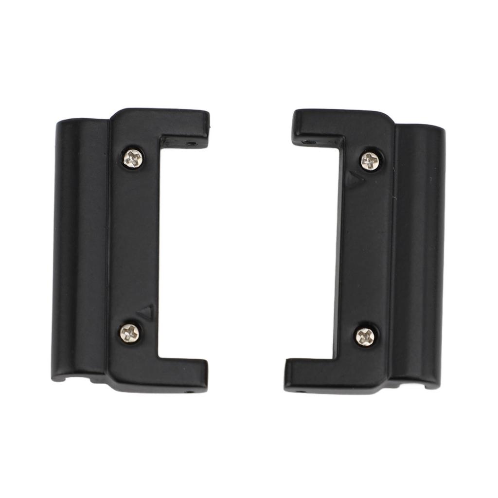 1 Pair Metal Watch Band Adapter for Quick Fit Watch Replaceable Connector for Replacement Black 26 22mm