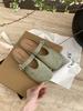 Soft-soled square-headed Mary Jane single shoes, spring women's outer wear, commuter versatile bag head, half slippers