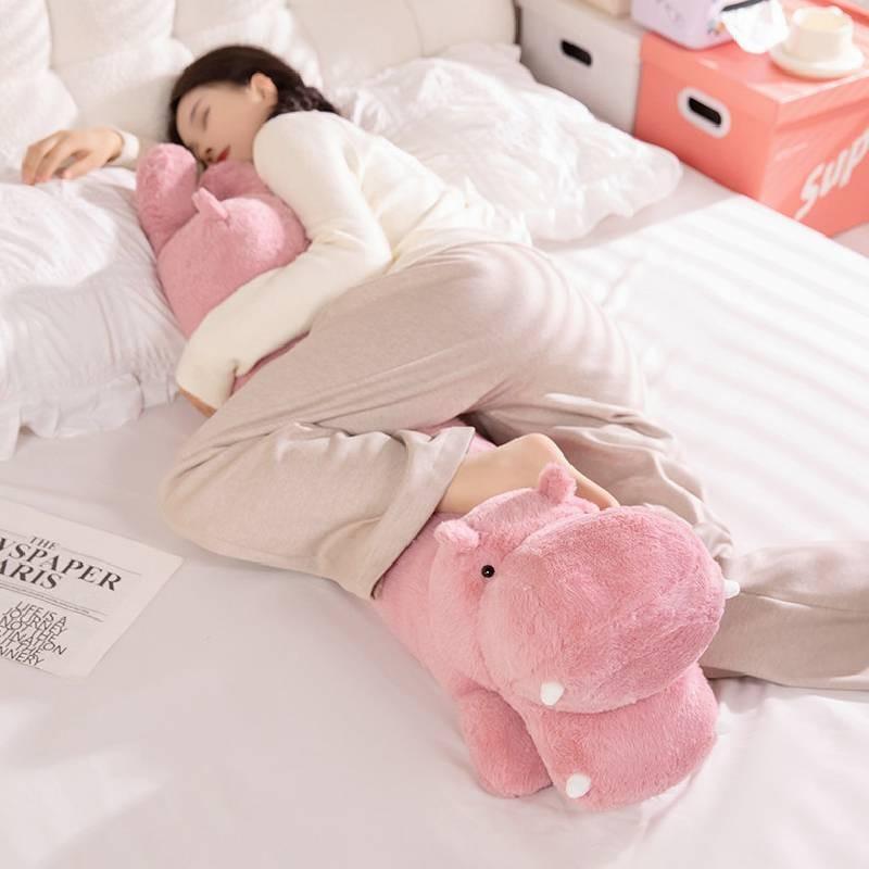 Elephant Hippo Dog Plush Toy Cartoon Stuffed Doll Decoration Throw Pillow Gift
