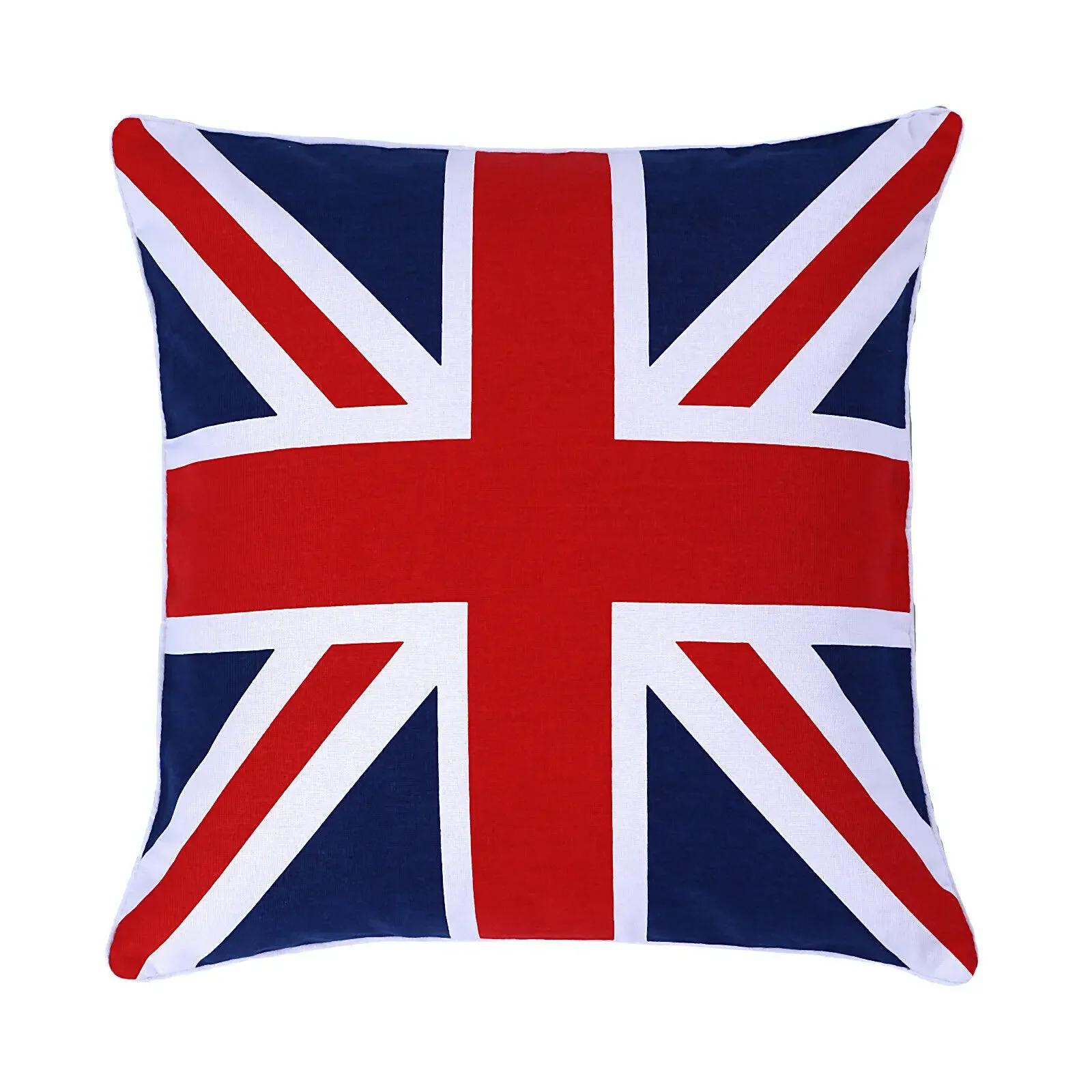 

Union Jack Design Square Pillowcase Home Decor Living Room Sofa Cushion Cover For Bedroom Living Room Office Garden 40x40 60x60 12x12Inch