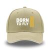 Sandwich sandwich print BORN TO FLY European and American hard top curved edge baseball hat men's outdoor hat