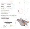 SucceBuy Tree Swing Saucer Swing 750lbs Swing Seat 2 Tree Hanging Straps Adjustable Multi-Strand Ropes Round Swing Kids Outdoor