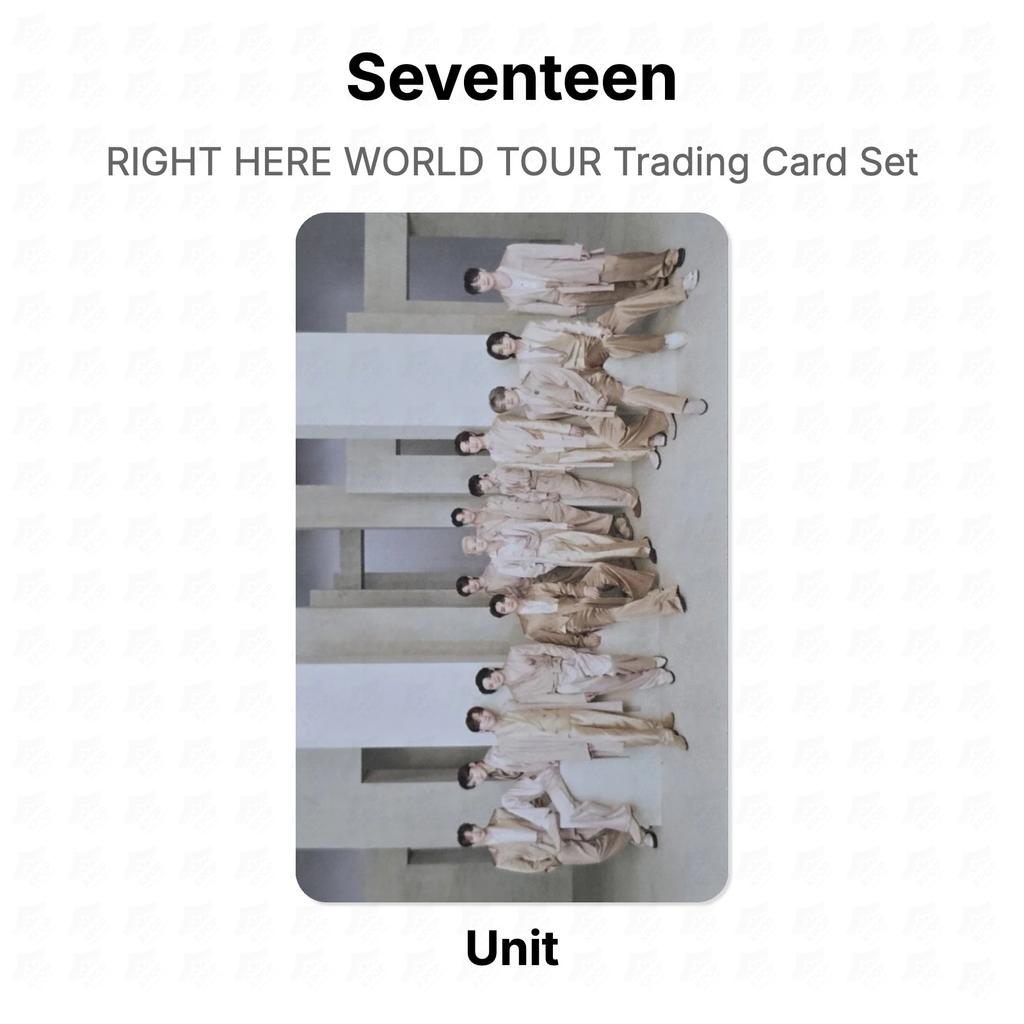 Seventeen RIGHT HERE WORLD TOUR Trading Card Set Official Photocard