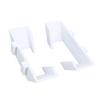2 Pcs Tennis Racket Wall Mount Secure Non Slip Prevent Scratches Sports Court Fence Hook White