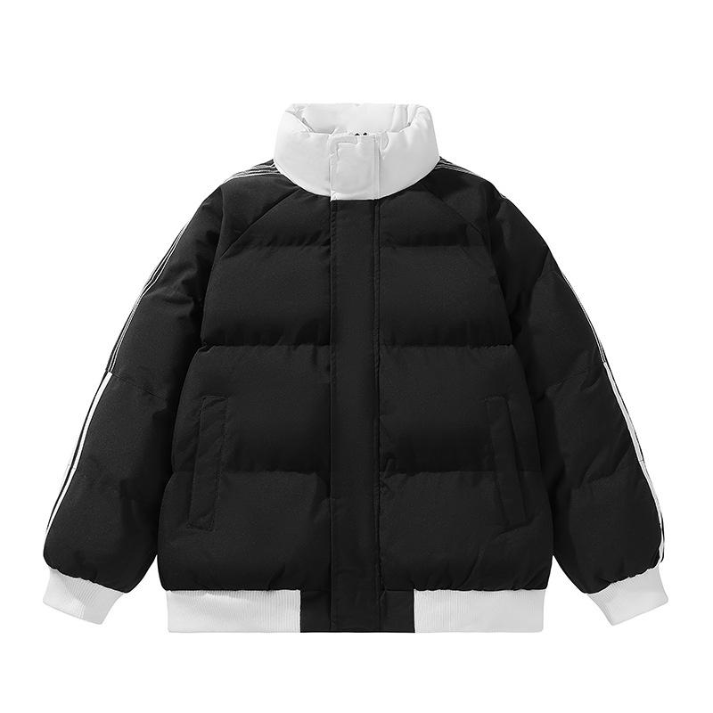 Winter Stand Collar Cotton Padded Jacket - Couple's Warm, Trendy, Versatile Bread Jacket