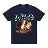 Wild with Running Horses Funny Meme Graphic TShirt Unisex Women Fashion Loose Cotton T Shirt Retro Oversized Short Sleeve T Shirts
