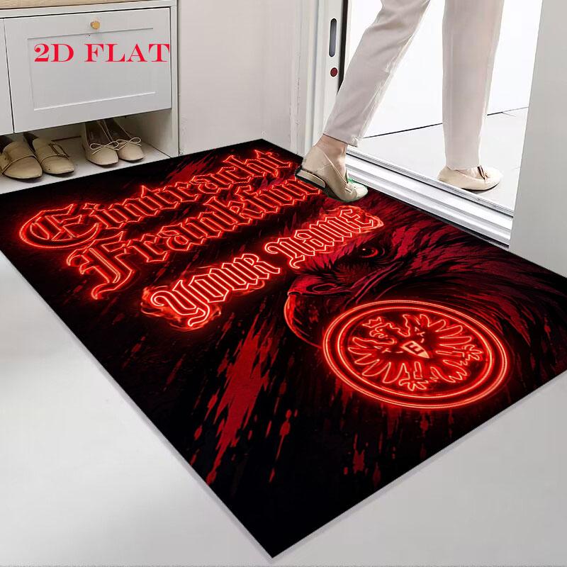 Custom Eintracht Frankfurt Carpet Rug for Living Room Bedroom Home Sofa Decoration,Kids play Nonslip Floor Mat