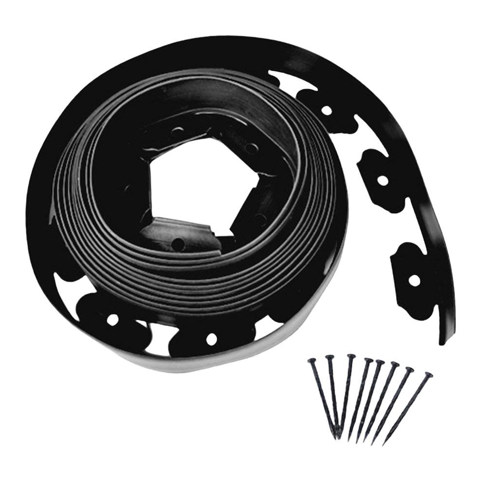 

5M/10M Landscape Edging with Spikes Garden Border No Dig Flexible Lawn Edging Kit for Yard Flowerbeds