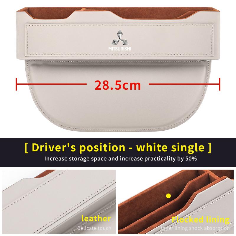 Car Seat Gap Organizer Seat Crevice Slot Storage Box For Mitsubishi Outlander Pajero Lancer Evolution X Ralliart Asx L200 Triton HZ8