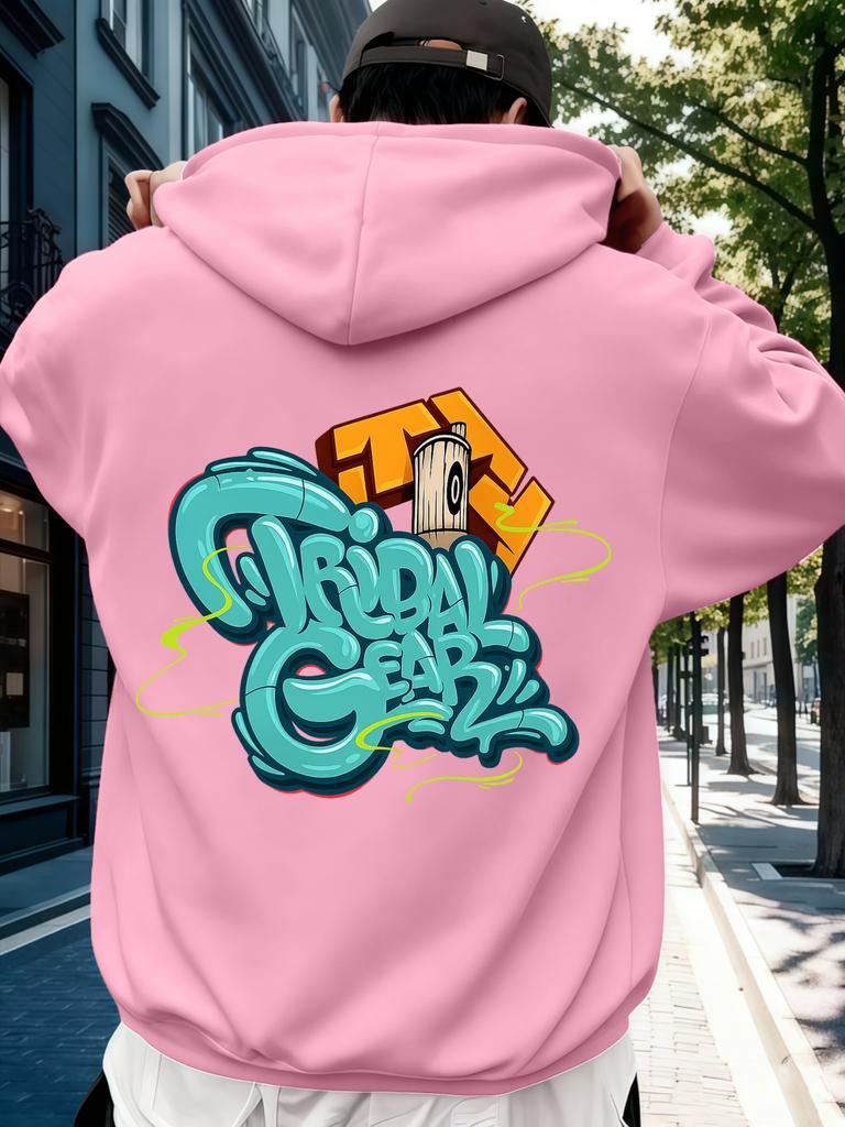 Mikina Street Art Graffiti, Pulovr s kapucí a potiskem písmen graffiti ze spreje, Unisex ležérní Streetwear s dlouhým rukávem, Hoody pro muže a ženy
