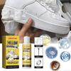 White Shoe Cleaner Kit Whitening Cleaning Gel Oxidation Removes Dirt Shoe Clean