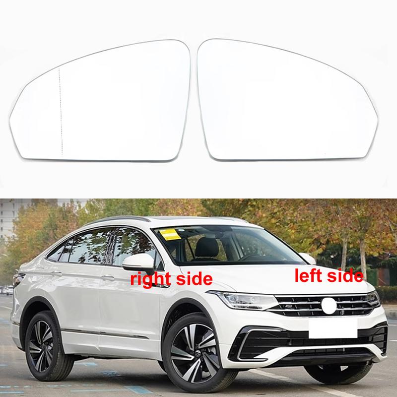 For Volkswagen VW Tiguan X -2024 Replace Auto Side View Mirror Lens Rearview Reflective Lenses Glass with Heating