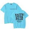 Faith Over Fear Christian T-shirts for Men Women Teen Boy Girl Summer Clothes Trendy Gift for Christian Faith Merch T-shirt Tops