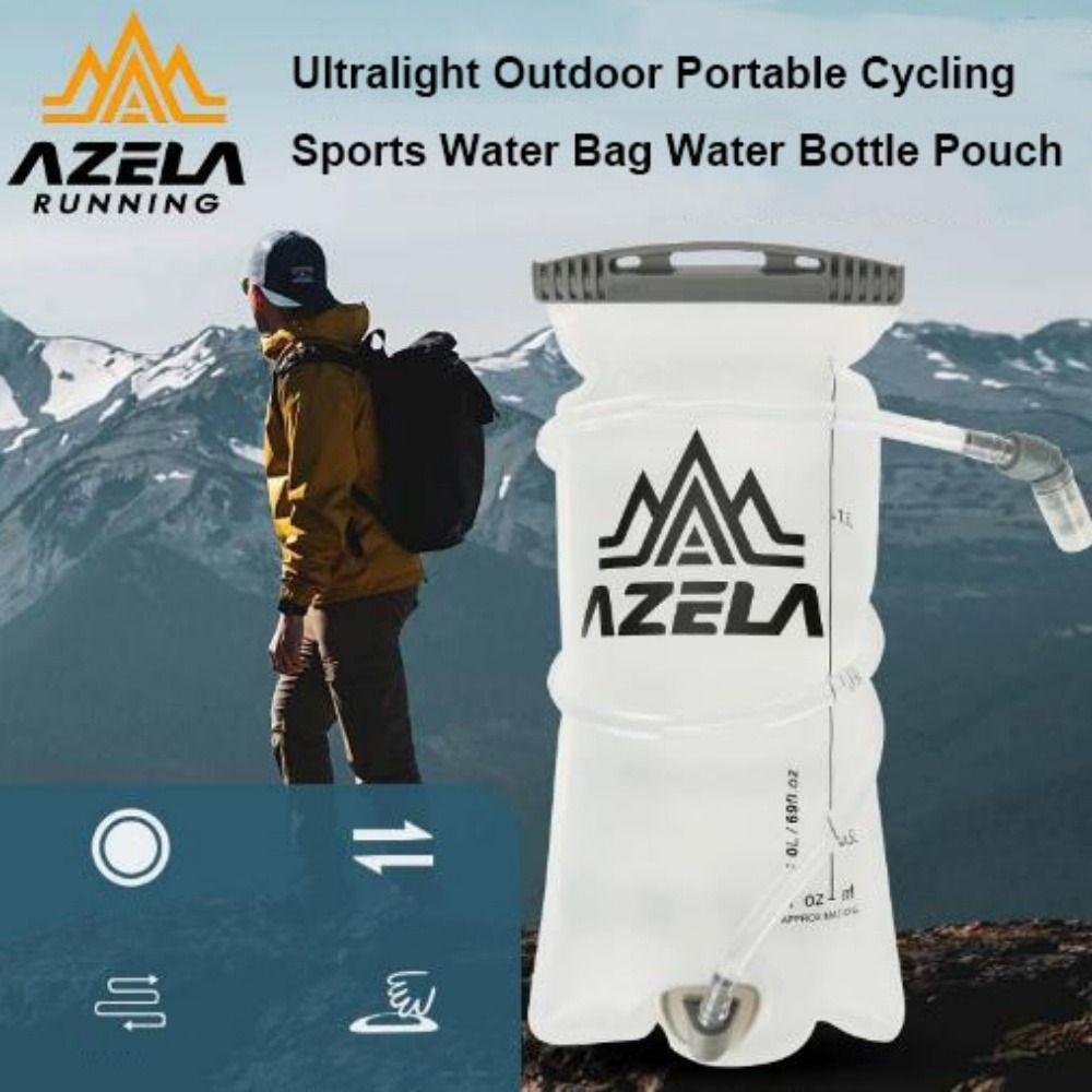Sac d'eau de sport d'extérieur ultraléger 1.5/2L Poche souple d'alpinisme Randonnée Course