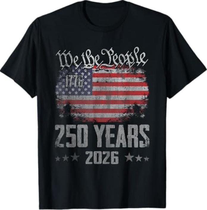 250 Anni Americani 250° Anniversario USA Patriottico 4 Luglio Maglietta
