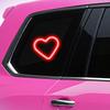 Solar Heart Shape Neon Light for Car Window Waterproof LED Mood Lamp with Suction Cup Romantic Atmosphere Decor