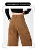 Trendy Women's Wide-Leg Casual Jeans with Patch Pockets & Pleats